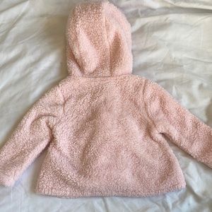 Pink Sherpa overcoat. 9mo Like new
